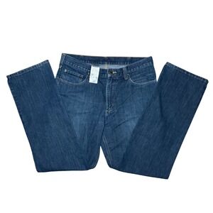 Carhartt Jeans Mens 34x32 Blue Relaxed Fit Straight Leg Denim